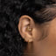 3 Layered Teardrop Daith Ring, Hinged Clicker Hoop, 16ga 8mm or 10mm, Unisex, Surgical Steel, SHEMISLI SH706 SH707