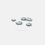 Simple Turquoise Gem Conch Hoop Earring, Huggies, Unisex, Gold, Silver SHEMISLI SH129, SH130, SH131