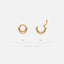 Single Chain Conch Hoop Ring, Hinged Clicker Hoop Earrings, 16ga 8mm or 10mm, Unisex, Surgical Steel, SHEMISLI SH416, SH417