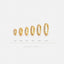 Simple Clear CZ Conch Hoop Earring, White Stone Huggies, Unisex, Gold, Silver SHEMISLI SH043, SH044, SH045