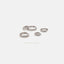 Simple Clear CZ Conch Hoop Earring, White Stone Huggies, Unisex, Gold, Silver SHEMISLI SH043, SH044, SH045