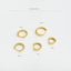 Simple Edged Conch Hoop Earring, Unisex, Gold, Silver SHEMISLI SH013, SH014, SH015, SH016