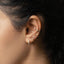 Simple Edged Conch Hoop Earring, Unisex, Gold, Silver SHEMISLI SH013, SH014, SH015, SH016