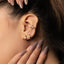 Simple Edged Conch Hoop Earring, Unisex, Gold, Silver SHEMISLI SH013, SH014, SH015, SH016
