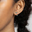 Tiny CZ Front and Back Ear Jacket, White Emerald Turquoise Sapphire Black Opal, Unisex, Gold, Silver SJ001 SJ002 SJ003 SJ023 SJ022 SJ024