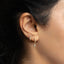 Everyday Marquiose Gem Hoop Huggies Earrings Stack Set, Unisex, Gold, Silver SHEMISLI SH591, SH594