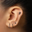 Tiny Black Raven Crow Skull Threadless Flat Back Earring, Gold, Steel, Rose, 20,18,16ga, 5-10mm Unisex, Surgical Steel SHEMISLI SS1063
