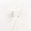 Simple Gem Ear Threader for Two Piercings, Two Lobe Earrings Jewelry, Unisex, Gold, Silver SHEMISLI ST022 NOBKG