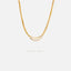 Triple Strand Snake Chain Necklace, Unisex, Gold, Silver (15.5" + 2") SHEMISLI - SN001