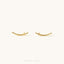 Simple Long Bar Climber Earring, Unisex, Gold, Silver SHEMISLI SS084 LR