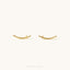 Simple Long Bar Climber Earring, Unisex, Gold, Silver SHEMISLI SS084 LR