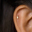 Tiny Lightning Threadless Flat Back Earring, 20,18,16ga, 5-10mm Unisex, Surgical Steel SHEMISLI SS720