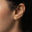 Tiny Star with Spiral Threadless Flat Back Earring, Swirl Twinkle Star, 20,18,16ga, 5-10mm Unisex, Surgical Steel SHEMISLI SS1160