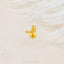 Tiny Manatee Threadless Flat Back Earring, 20,18,16ga, 5-10mm Unisex, Surgical Steel SHEMISLI SS1036
