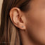 Tiny Evil Eye Threadless Flat Back Earring, 20,18,16ga, 5-10mm Unisex, Surgical Steel SHEMISLI SS929