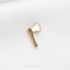 a gold colored hammer on a white background