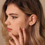 Dainty 2 leaf Opal Threadless Flat Back Earring, 20,18,16ga, 5-10mm Unisex, Surgical Steel SHEMISLI SS583