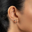 Tiny Middle Finger Threadless Flat Back Earring, 20,18,16ga, 5-10mm Unisex, Surgical Steel SHEMISLI SS1060