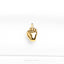 a gold ring with a hand on it