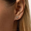 Tiny Shamrock Threadless Flat Back Earring, 20,18,16ga, 5-10mm Unisex, Surgical Steel SHEMISLI SS1094