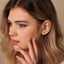 Small Wolf Head Threadless Flat Back Earring, 20,18,16ga, 5-10mm, Unisex, Surgical Steel, SHEMISLI SS580