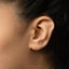 Tiny Daffodil Threadless Flat Back Earring, March Birth Flower, 20,18,16ga, 5-10mm Unisex, Surgical Steel SHEMISLI SS1049