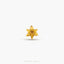 Tiny Daffodil Threadless Flat Back Earring, March Birth Flower, 20,18,16ga, 5-10mm Unisex, Surgical Steel SHEMISLI SS1049