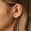 Tiny Teardrop Emerald Threadless Flat Back Earring, 20,18,16ga, 5-10mm Unisex, Surgical Steel SHEMISLI SS595