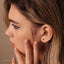 Tiny Emerald Marquise Threadless Flat Back Earring, 20,18,16ga, 5-10mm, Unisex, Surgical Steel, SHEMISLI SS582