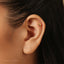 Tiny 3D Star Threadless Flat Back Earring, 20,18,16ga, 5-10mm Unisex, Surgical Steel SHEMISLI SS901