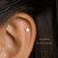 Tiny Star Threadless Flat Back Earring, 20,18,16ga, 5-10mm, Unisex, Surgical Steel, SHEMISLI SS567