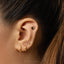 Tiny Yingyang Threadless Flat Back Earring, 20,18,16ga, 5-10mm Unisex, Surgical Steel SHEMISLI SS1042