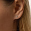 Tiny Flame Fire Threadless Flat Back Earring, 20,18,16ga, 5-10mm Unisex, Surgical Steel SHEMISLI SS1095