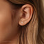 Tiny 3mm Opal Ball Threadless Flat Back Earring, 20,18,16ga, 5-10mm Unisex, Surgical Steel SHEMISLI SS587