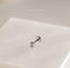 Tiny Rectangle Threadless Flat Back Earring, 20,18,16ga, 5-10mm Unisex, Surgical Steel SHEMISLI SS591