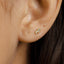 Tiny Flower Stud Earring with Ball Backing (Type B), Unisex, Gold, Silver SHEMISLI - SS644