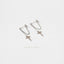 Cross Dangle Chain Stud Earring, Unisex, Gold, Silver SHEMISLI SS150