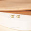 White Opal Bezel Stud Earring, Gold Earring, Unisex, Gold, Silver SHEMISLI - SS098