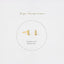 CZ Tiny Bar Stud Earring, Cuboid Rectangle Shape Studs, Unisex, Gold, Silver SHEMISLI SS012