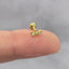 Tiny Flower Stud Earring with Ball Backing (Type B), Unisex, Gold, Silver SHEMISLI - SS644