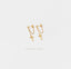 Cross Dangle Chain Stud Earring, Unisex, Gold, Silver SHEMISLI SS150