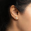 Tiny Turquoise Stone Flower Stud, Unisex, Gold, Silver SHEMISLI - SS152, SS080, SS323