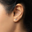 Tiny Sapphire Stone Flower Stud, Unisex, Gold, Silver SHEMISLI - SS244, SS246, SS324
