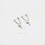 Cross Dangle Chain Stud Earring, Unisex, Gold, Silver SHEMISLI SS150