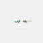 Emerald Zigzag Earring, Unisex, Gold, Silver SHEMISLI - SS256 LR