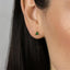 CZ Triangle Stud Earring, White Stone, Emerald, Sapphire, Unisex, Gold, Silver SHEMISLI SS191, SS192, SS238