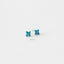 Tiny Turquoise Clover Flower Stud, Unisex, Gold, Silver SHEMISLI SS080