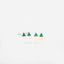 CZ Triangle Stud Earring, White Stone, Emerald, Sapphire, Unisex, Gold, Silver SHEMISLI SS191, SS192, SS238