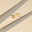 Tiny Star Stud Earring, Starburst Stud, Celestial Earrings for Stacking, Unisex, Gold, Silver SHEMISLI - SS032