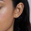 Vintage Teardrop CZ Stud Earring, Unisex, Gold, Silver SHEMISLI SS056